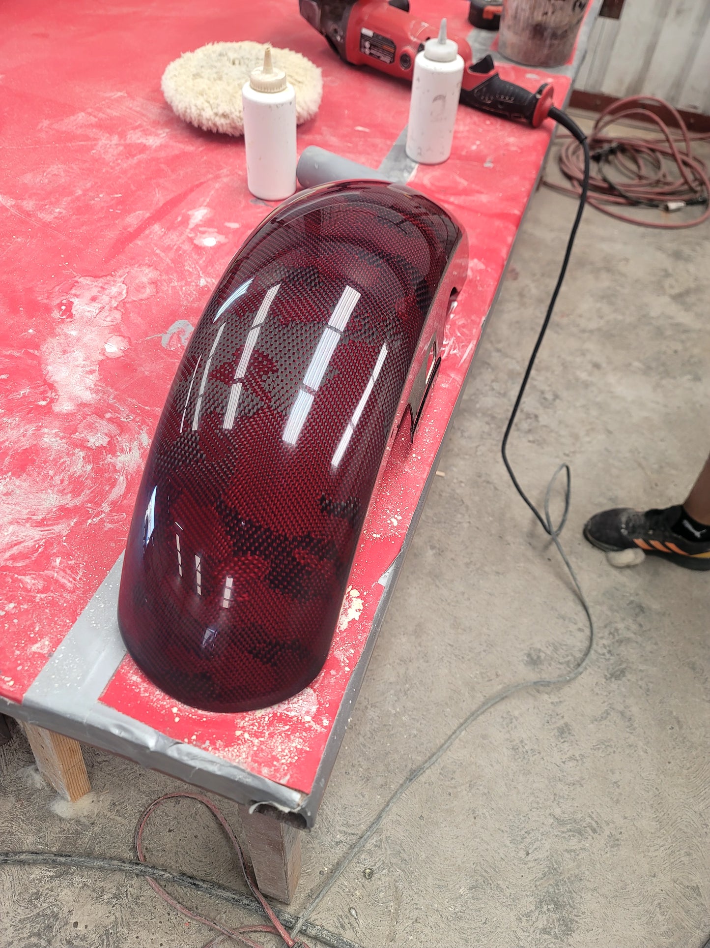 Red Camo ST front fender